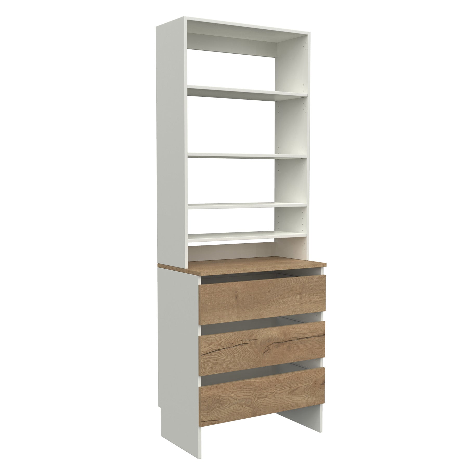 Upper Shelf & Base Top 3 Drawer image