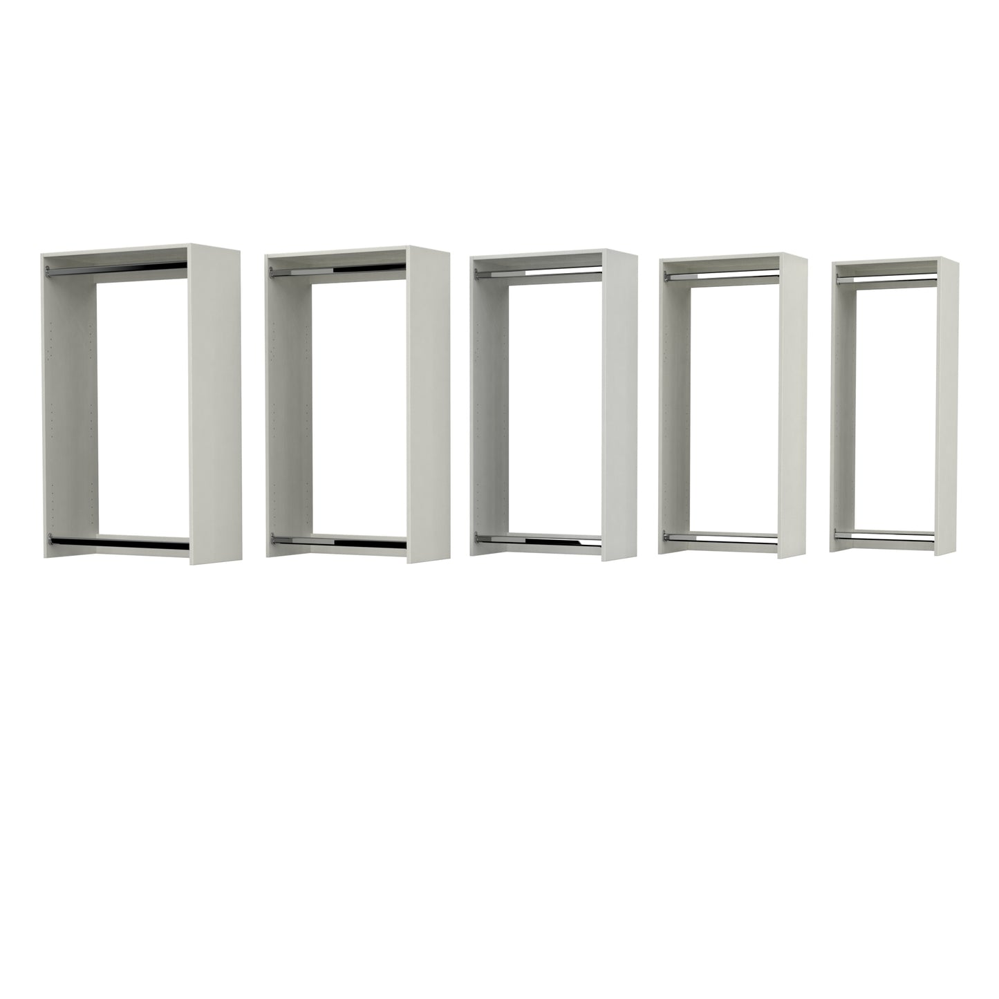 Double Hang Closet Module with Two Rods image 3