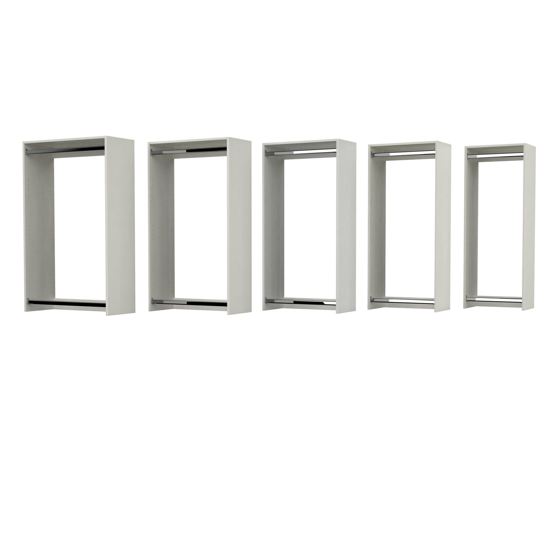 Double Hang Closet Module with Two Rods image 3