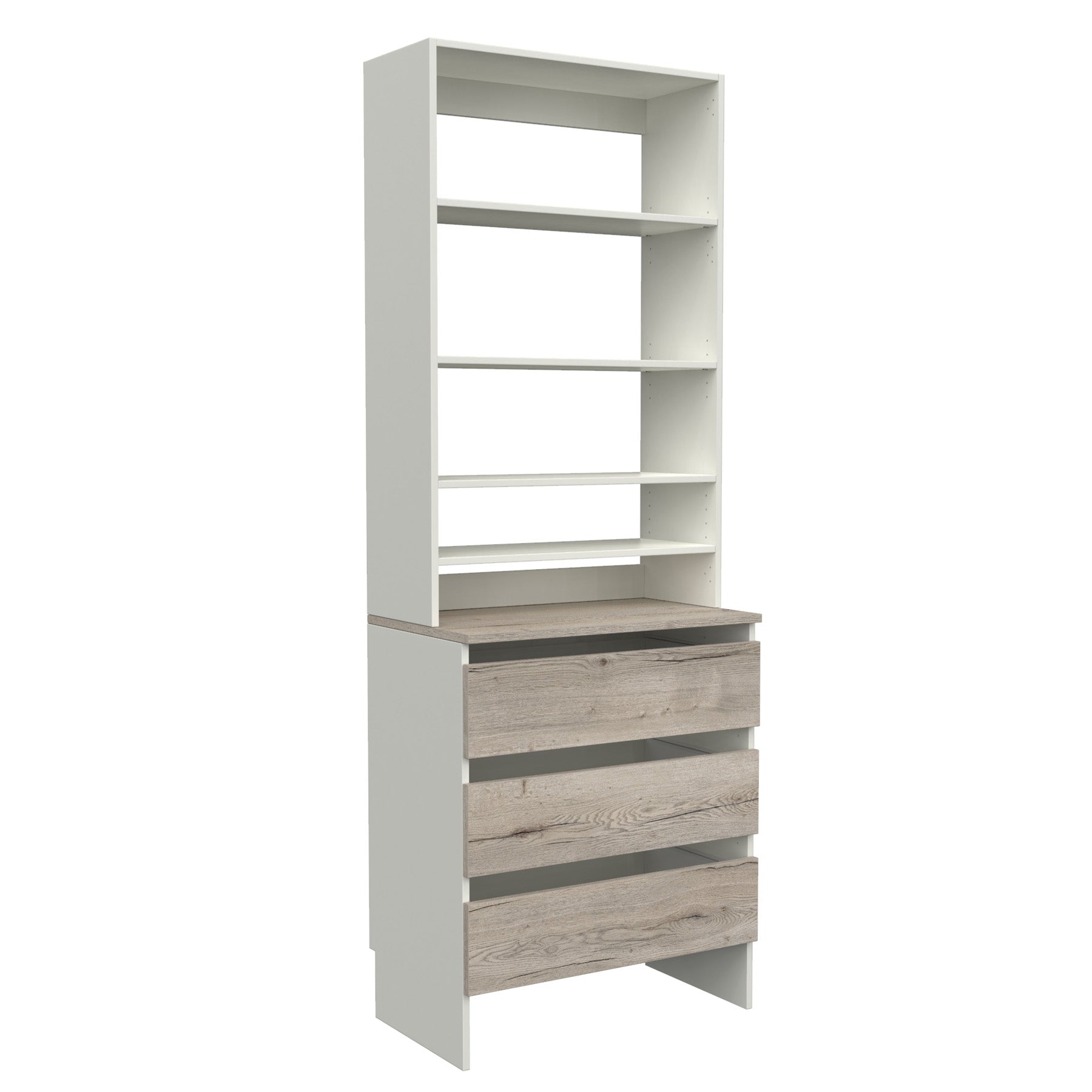 Upper Shelf & Base Top 3 Drawer image