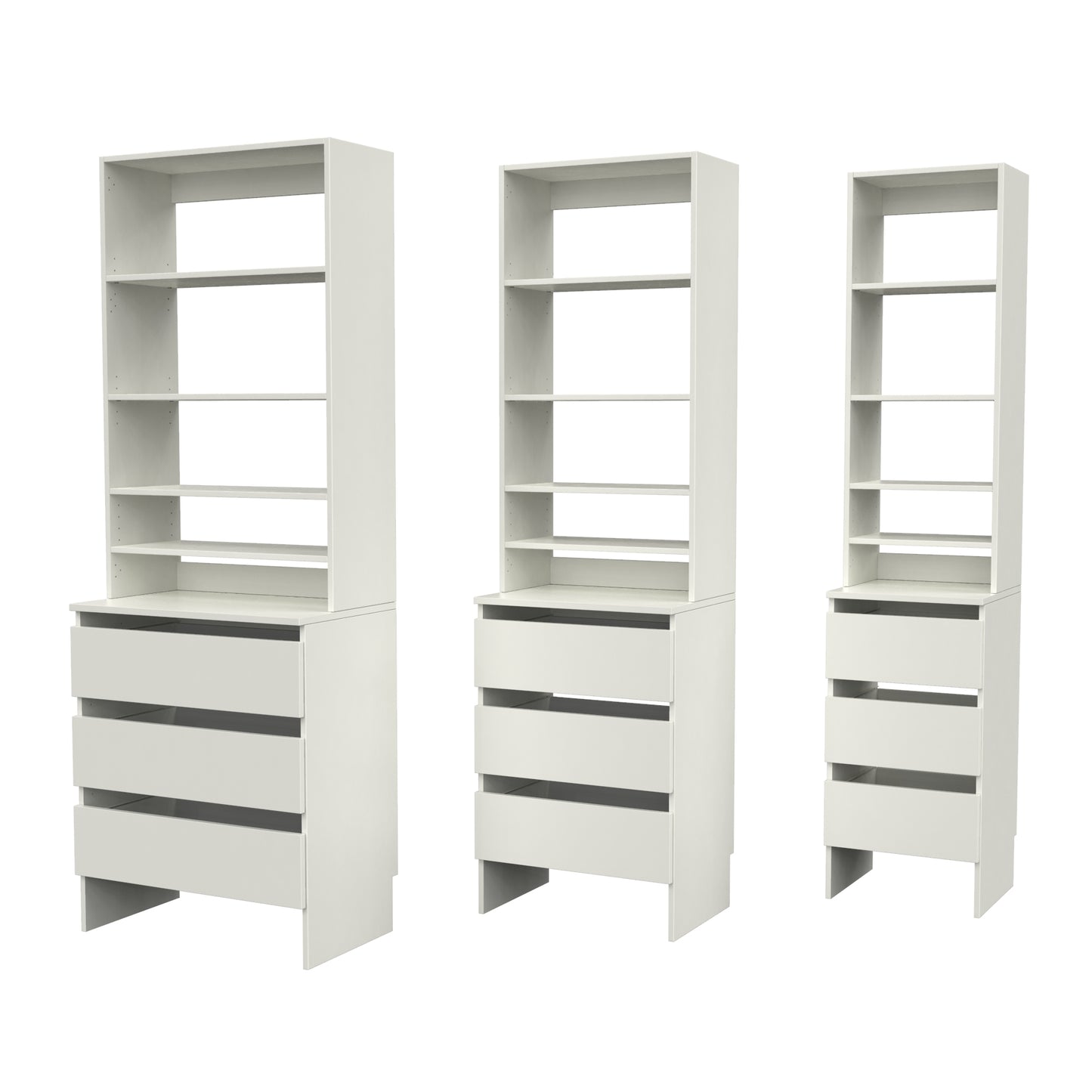Upper Shelf & Base Top 3 Drawer image 1