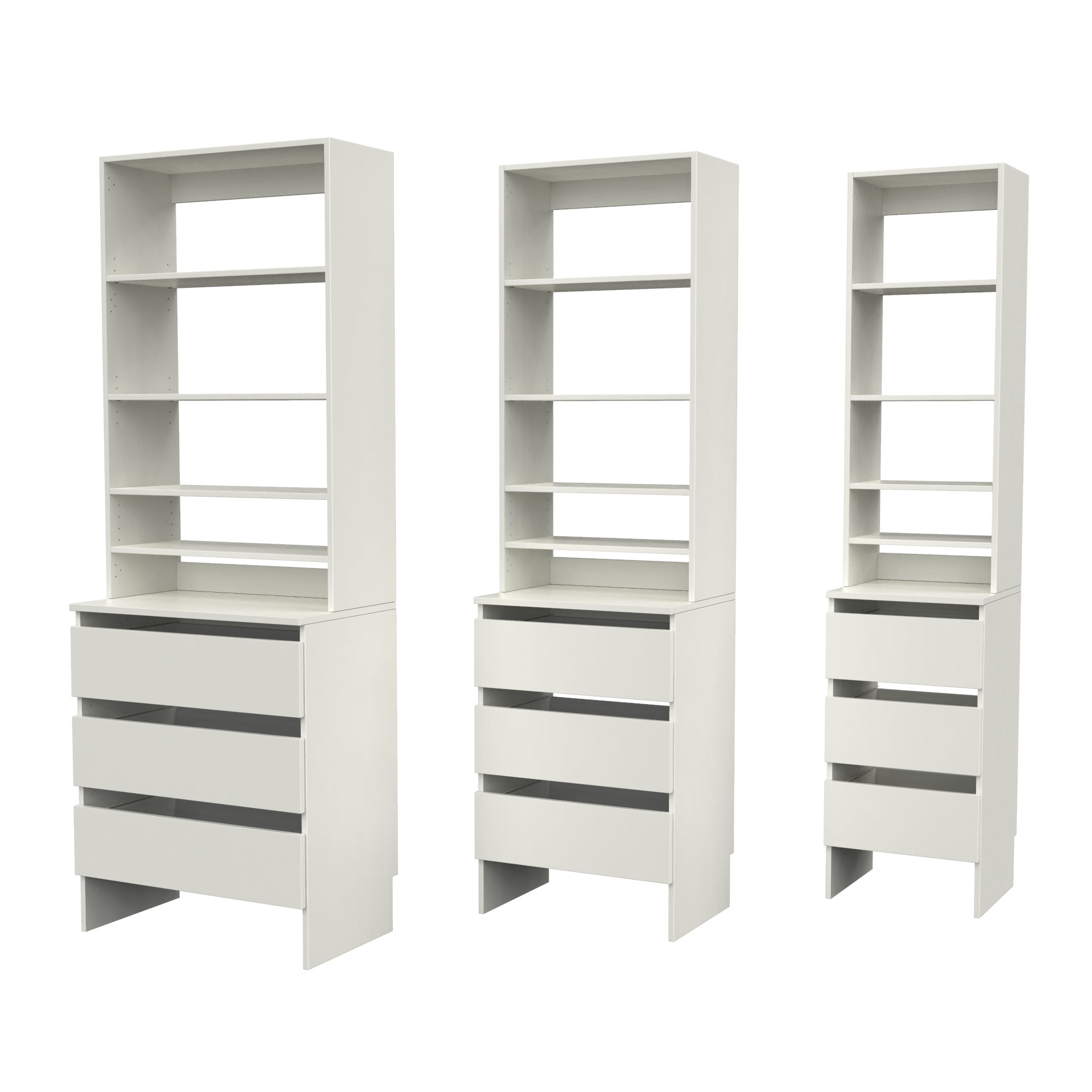 Upper Shelf & Base Top 3 Drawer image 1