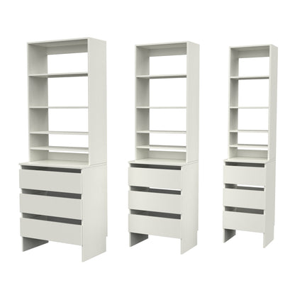 Upper Shelf & Base Top 3 Drawer image 1