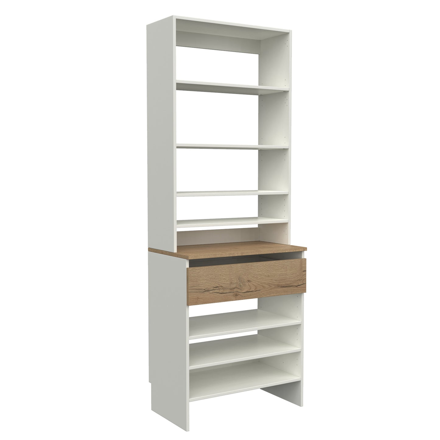 Upper Shelf & Base Top 1 Drawer Shelf image 3