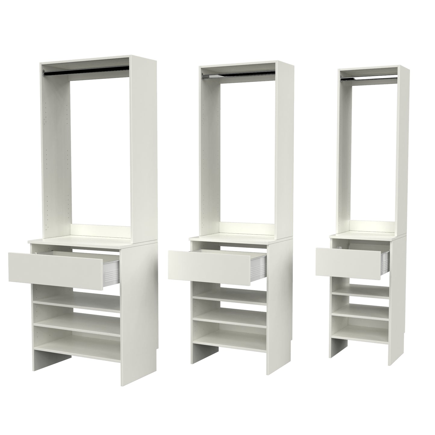 Upper High Hang & Base Top 1 Drawer Shelf image 1