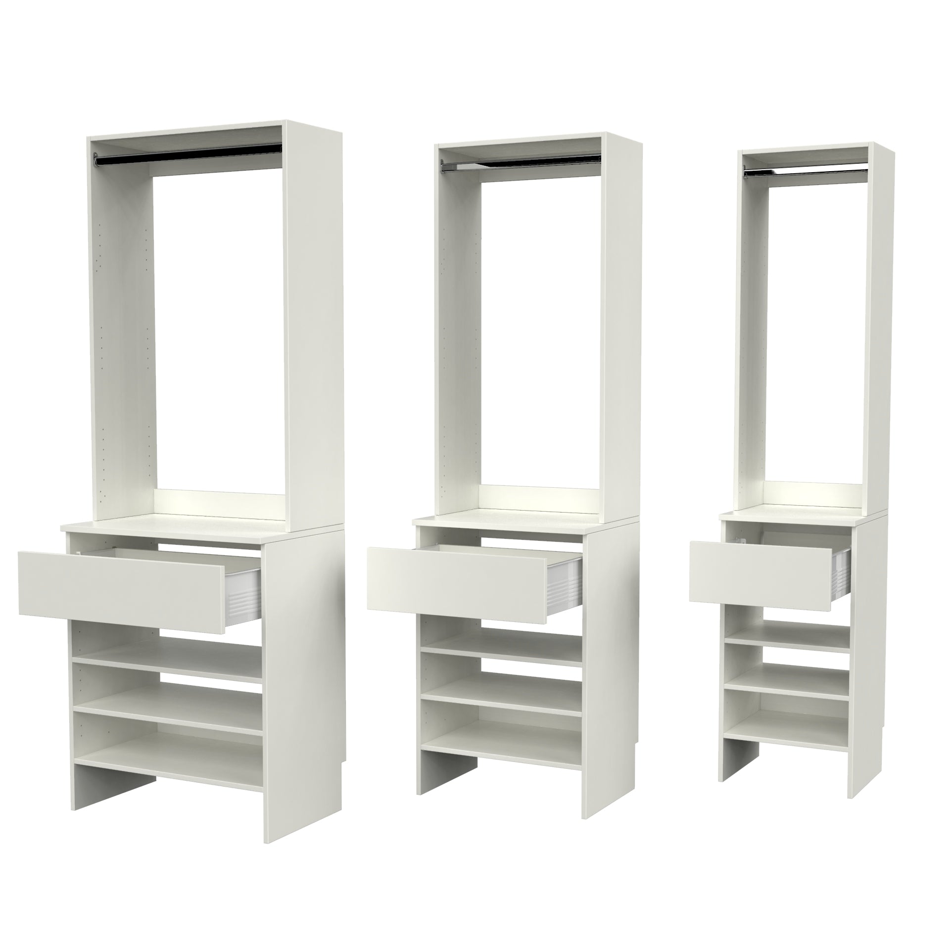 Upper High Hang & Base Top 1 Drawer Shelf image 1