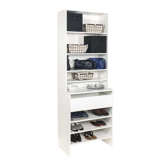 Upper Shelf & Base Top 1 Drawer Shelf image 0