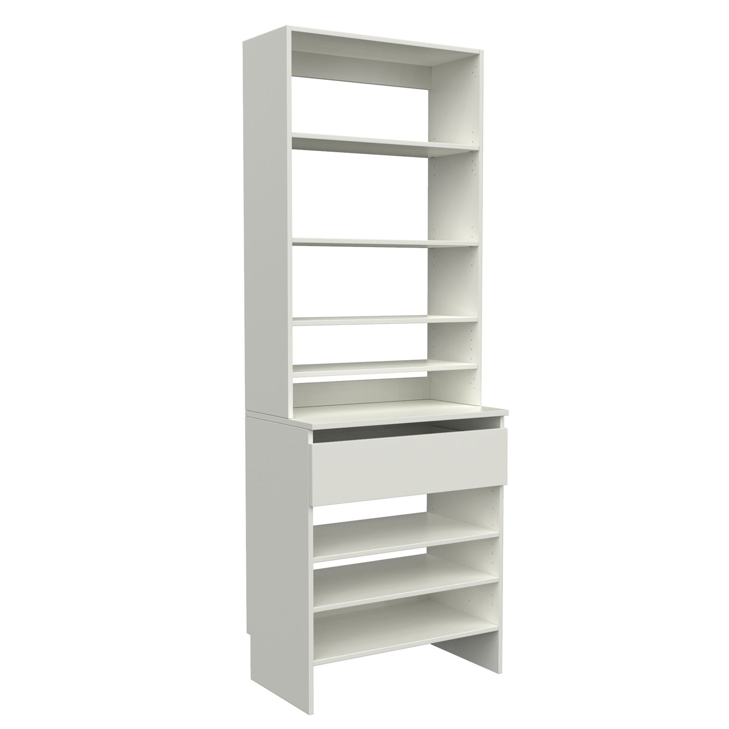 Upper Shelf & Base Top 1 Drawer Shelf image