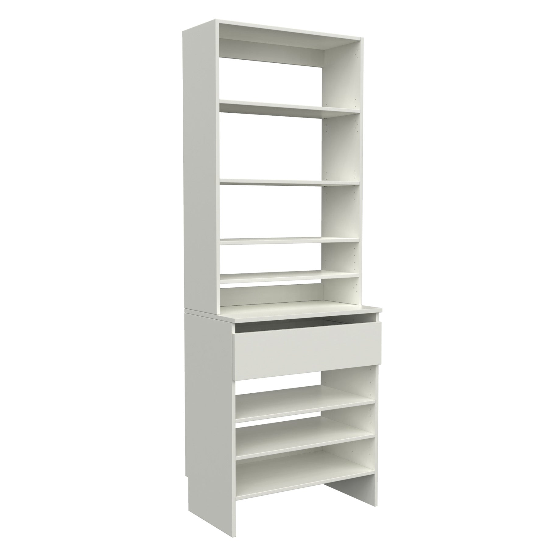 Upper Shelf & Base Top 1 Drawer Shelf image