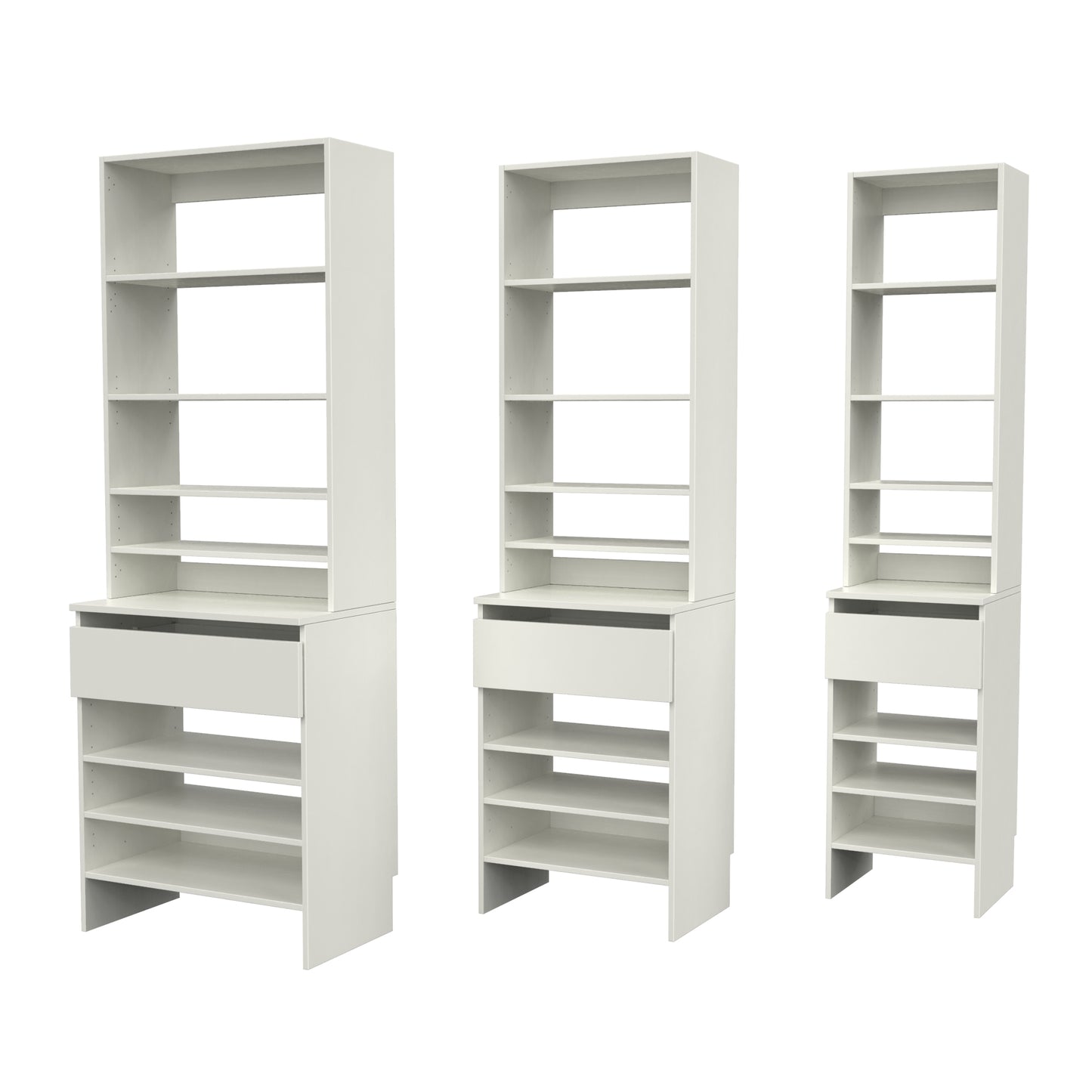 Upper Shelf & Base Top 1 Drawer Shelf image 1