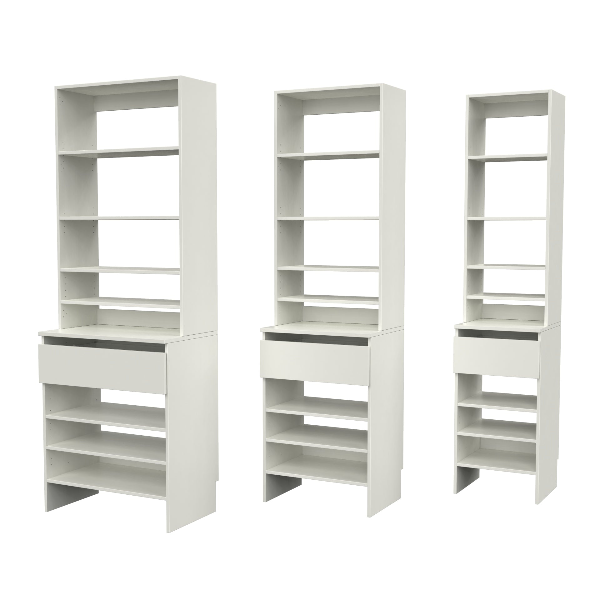Upper Shelf & Base Top 1 Drawer Shelf image 1